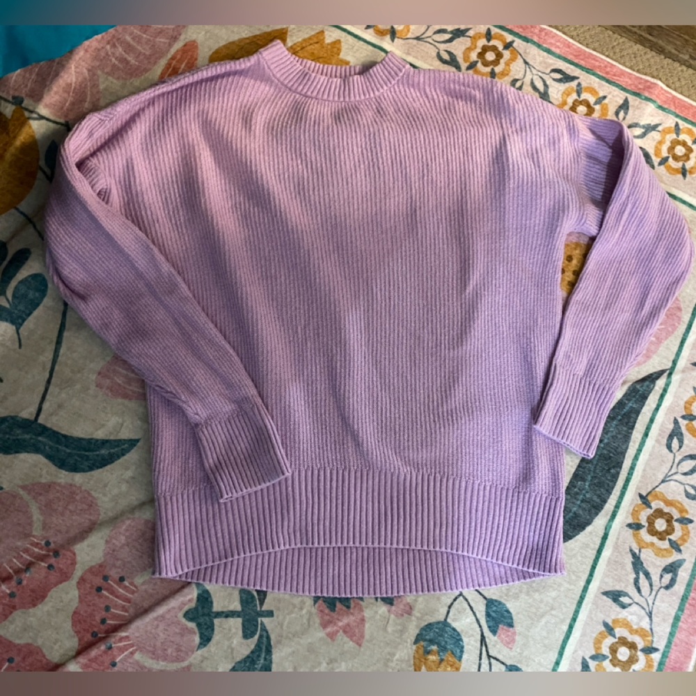 Old Navy Lavender Crew Neck Sweater TALL